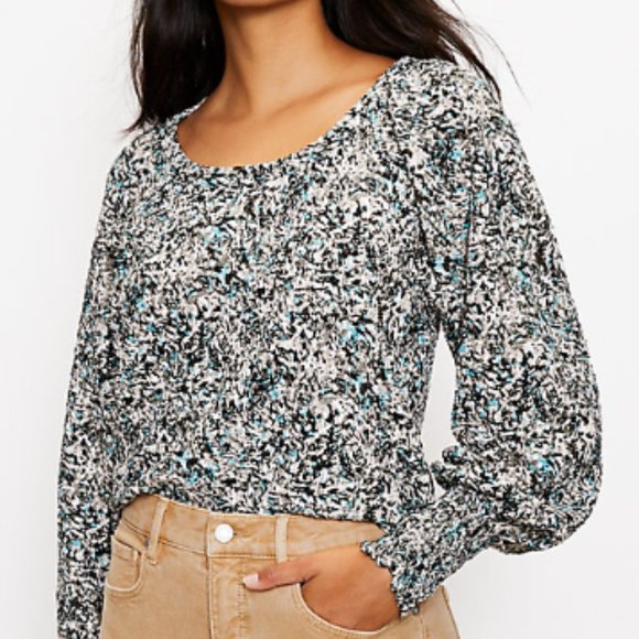 LOFT | Smocked Cuff Top - Picture 2 of 2